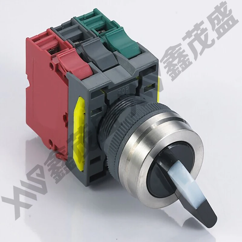 Блокировка/поддержание 22 мм 2 позиции светодиодный выключатель с кнопкой