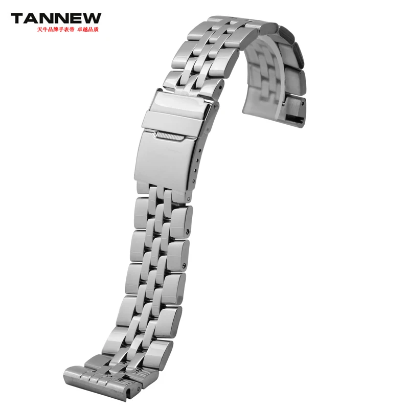 22 мм 24 полированные часы из нержавеющей стали новый серебряный браслет ремешок