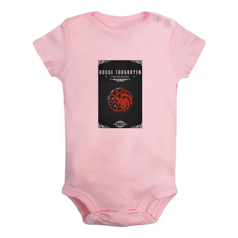 JaBaby2172PD Драконы Игра престолов Дом Таргариенов король десантный огонь и кровь комплекты одежды для новорожденного комбинезон младенческой Боди Одежда - Цвет: JaBaby2172PD