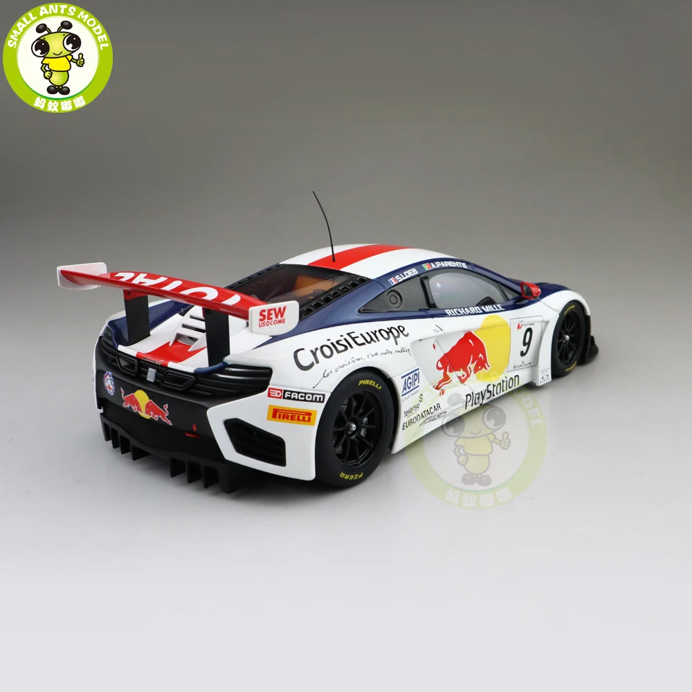 1/18 AUTOart 81342 MCLAREN 12C GT3 RED BULL № 9 суперкар литья под давлением Модель автомобиля игрушки для детей коллекции