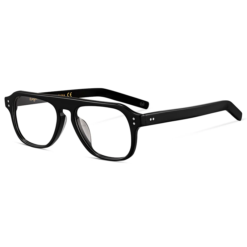 Kingsman винтажные ацетатные очки по рецепту черные Оправы для близорукости мужские