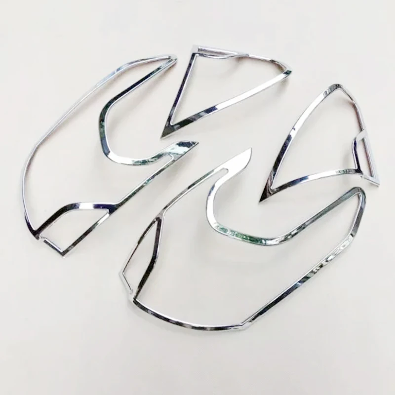 4 шт. хромированные накладки на задсветильник автомобиля для Peugeot 2008 2014 2015 2016