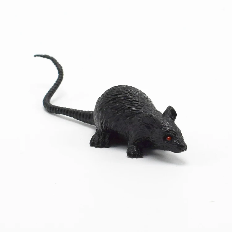 Wholesale 100Pcs/lot Mini 8CM PVC Lifelike Black Gray the Simulation Mouse Model Practical Jokes Toys Kids April Fool's Day | Игрушки и