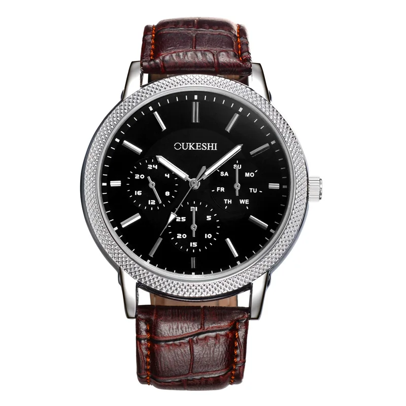 2019 часы eBay настоящий ремень мужские скрапание ультра тонкий водонепроницаемый