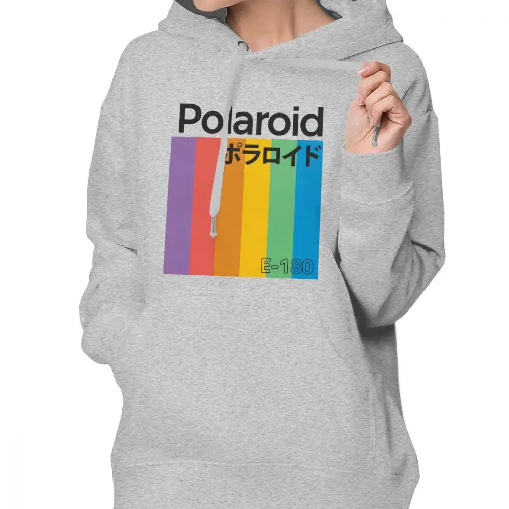 Японская модная Толстовка в стиле хип хоп японские толстовки Polaroid милые с