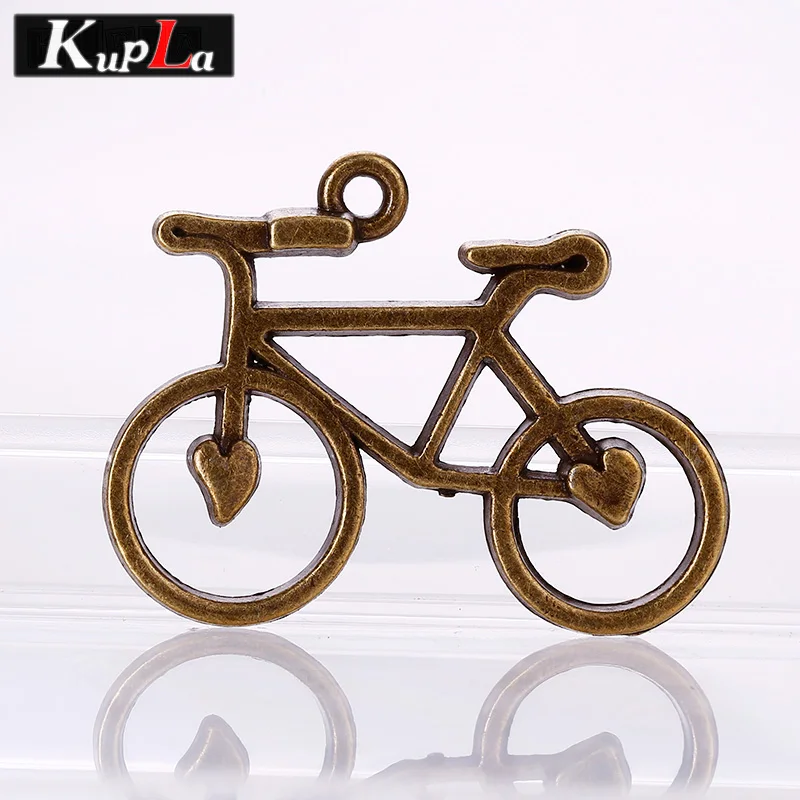 Винтажные серебряные металлические подвески велосипеды из цинкового сплава Diy