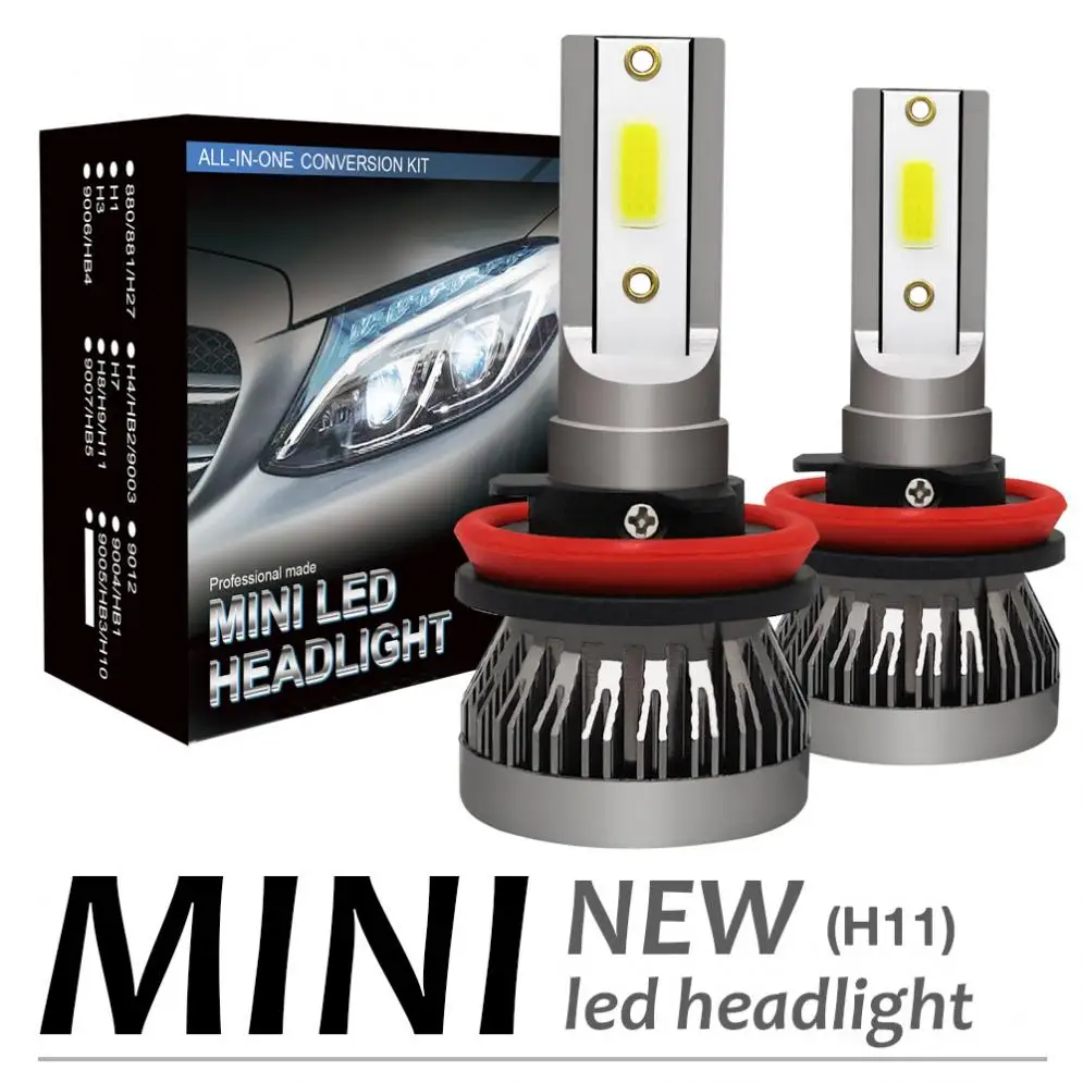 

2pcs H11 120W 12000LM 6000K LED Car Headlight Kit Automobile Fog Lamp Hi or Lo Light Bulbs