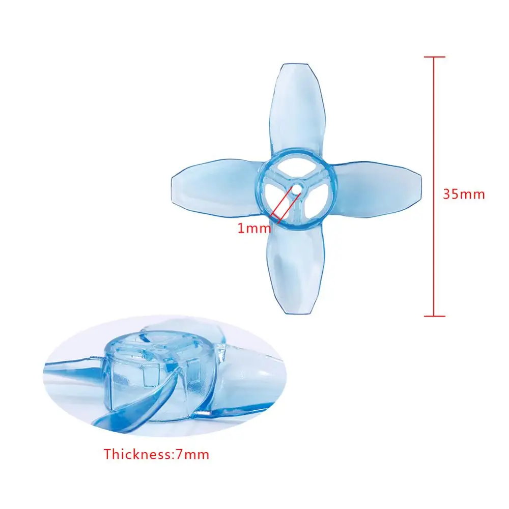 Emax Avan Tinyhawk TH Turtlemode 40mm 4 Blade propeller prop for Indoor FPV RC Drone Model Multicopter part | Игрушки и хобби