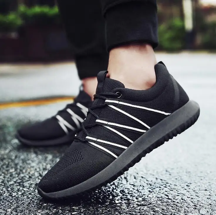 2017 summer new flying air mesh casual sports running shoes for men fashion trend men's breathable wild | Спорт и развлечения