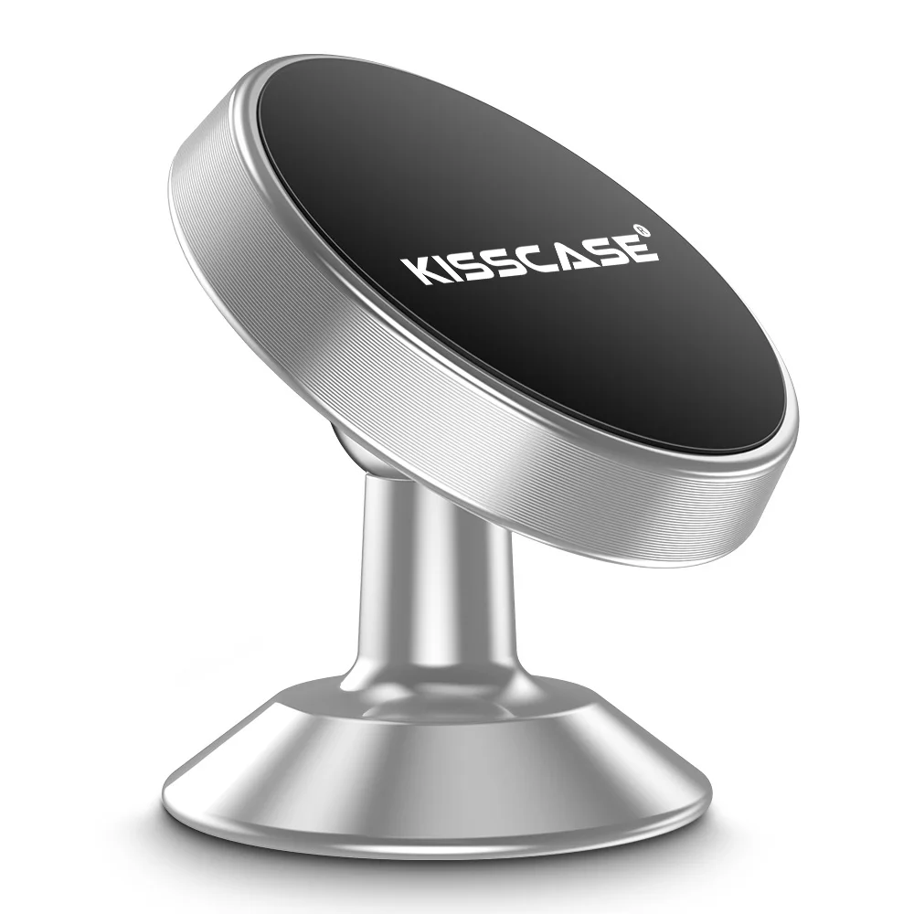 Silver KISSCASE Универсальный автомобильный держатель телефона для Xiaomi Huaiwei samsung телефон магнитный держатель телефона в автомобильный держатель для iPhone X XS Max держатель для телефона держатель для телефона в маши - Цвет: Silver