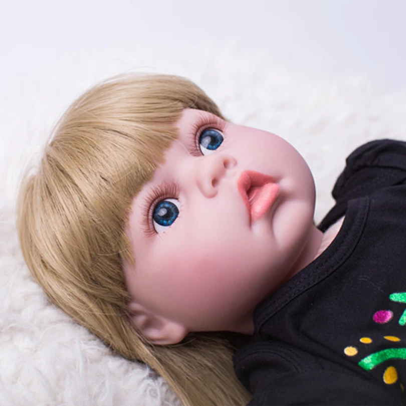 

Cotton Body Reborn Dolls 2017 Gift for Children Toys Alive Babies Doll Brinquedos Lovely Princess Doll for Girls Newborn