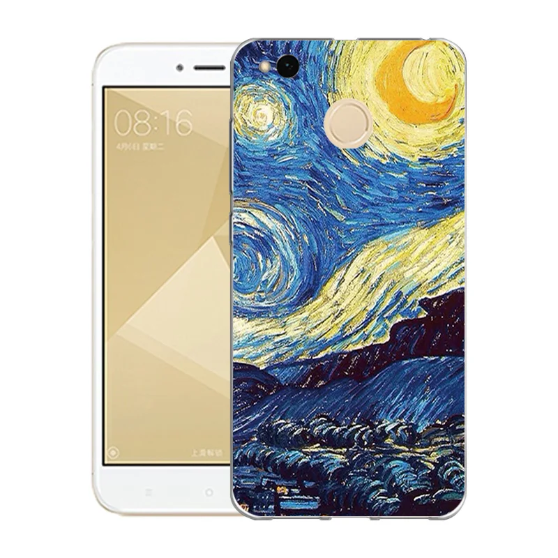 Чехол для Xiaomi Redmi 4X чехол 5 0 дюйма Мягкий ТПУ силиконовый Модный с принтом 4 X