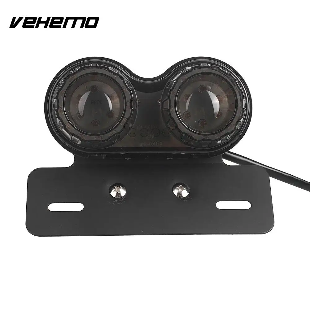 Задний фсветильник рь для мотоцикла Vehemo LED лампа из пластика постоянный ток 12 В