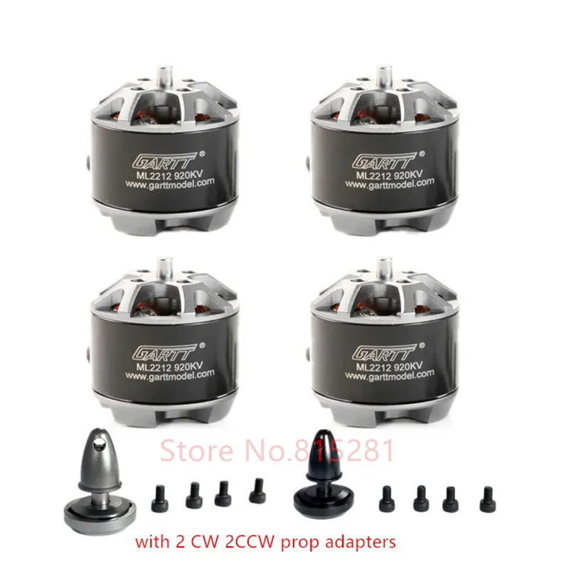 4 х GARTT ML 2212 920KV 230 Вт бесщёточным двигателем для гексакоптера с собственн адаптер