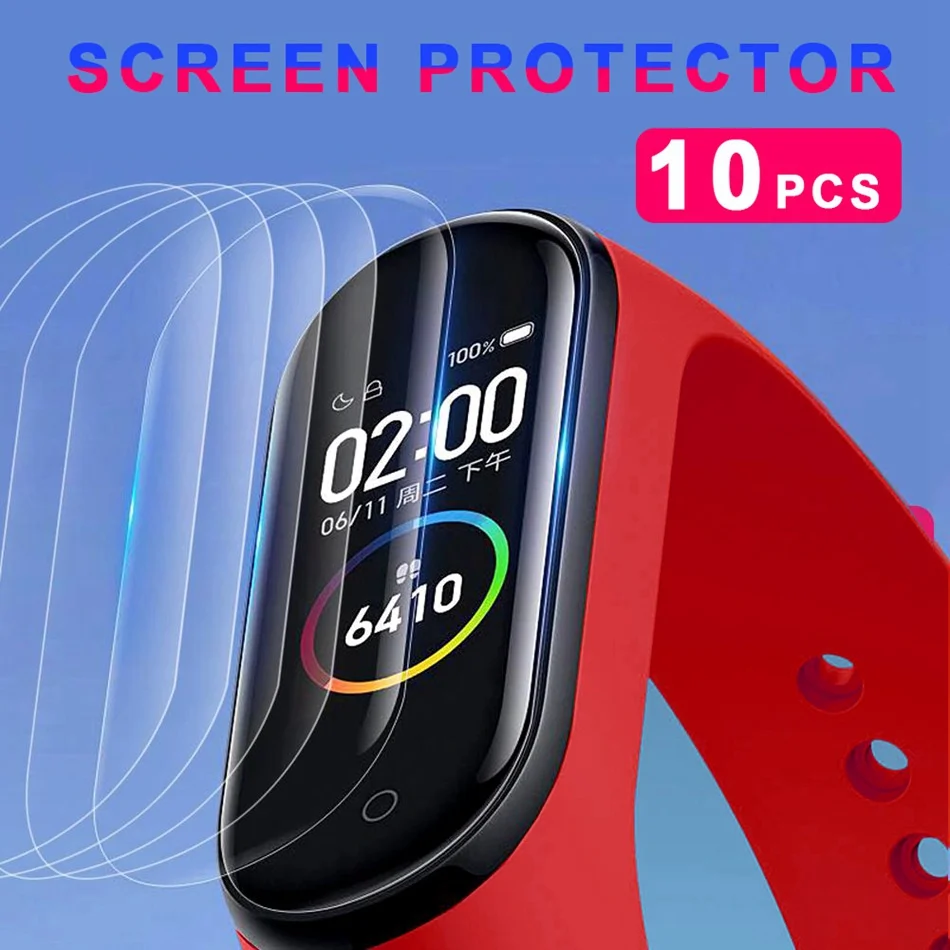 Защитная пленка для экрана Xiomi Mi Band 4 смарт браслета Xiaomi Защита MiBand не закаленное