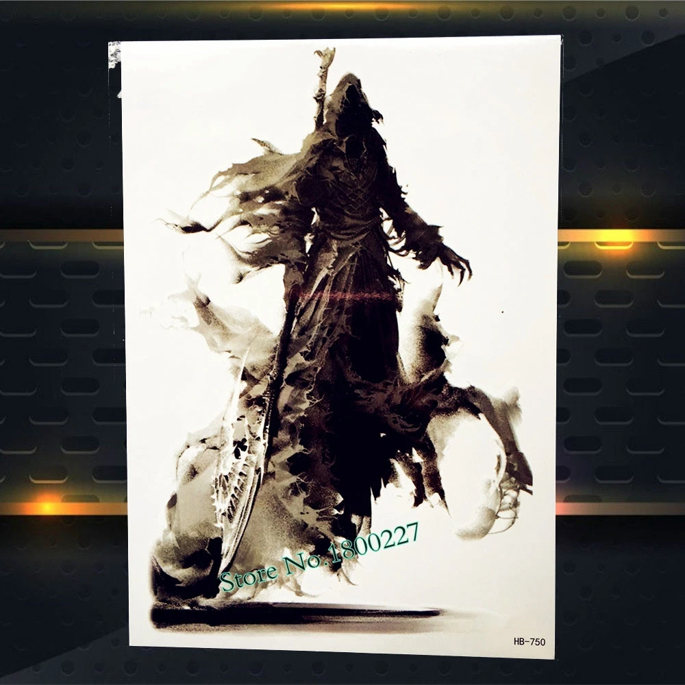 Классная Большая татуировка в виде совы водостойкие наклейки на рукава ФК