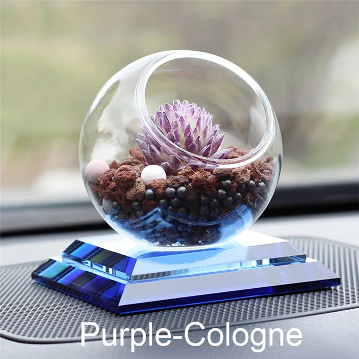 Purple-Cologne Автомобиль орнамент автомобилей Zeolite духи сиденье кристалл авто украшение приборной панели завод Арома диффузор аксессуары Подарки - Название цвета: Purple-Cologne