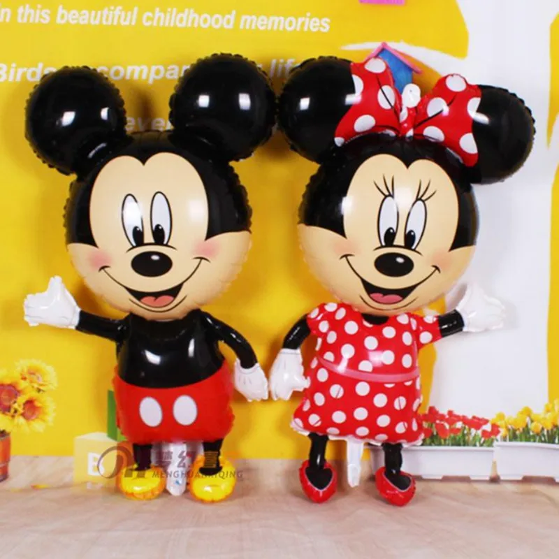1 шт 110*64 см воздушные шары в форме Микки, Минни baby shower girl для Микки Мауса на день рождения воздушный шар из фольги Минни Маус поставка украшений для вечеринок
