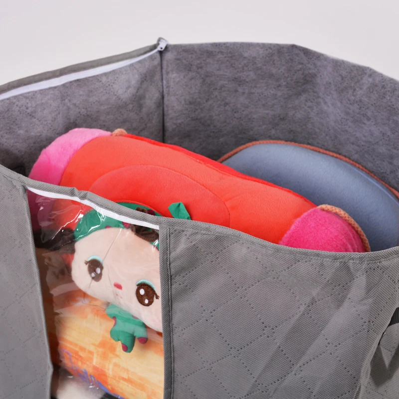 Модный бамбуковый ящик для хранения одежды складной органайзер одеял прозрачные