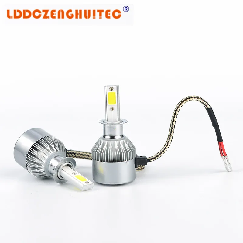 LDDCZENGHUITEC все в одном C6 Автомобильный светодиодный фар H1 H3 H7 H11 H4 H13 9005 9006 880 72 Вт 7600lm