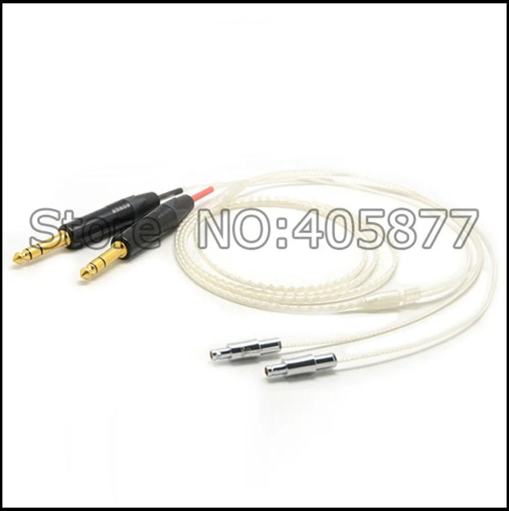 

6.5mm Silver plated 99.988% 5N OFC Cable For HD800 Headphone Earphone cable