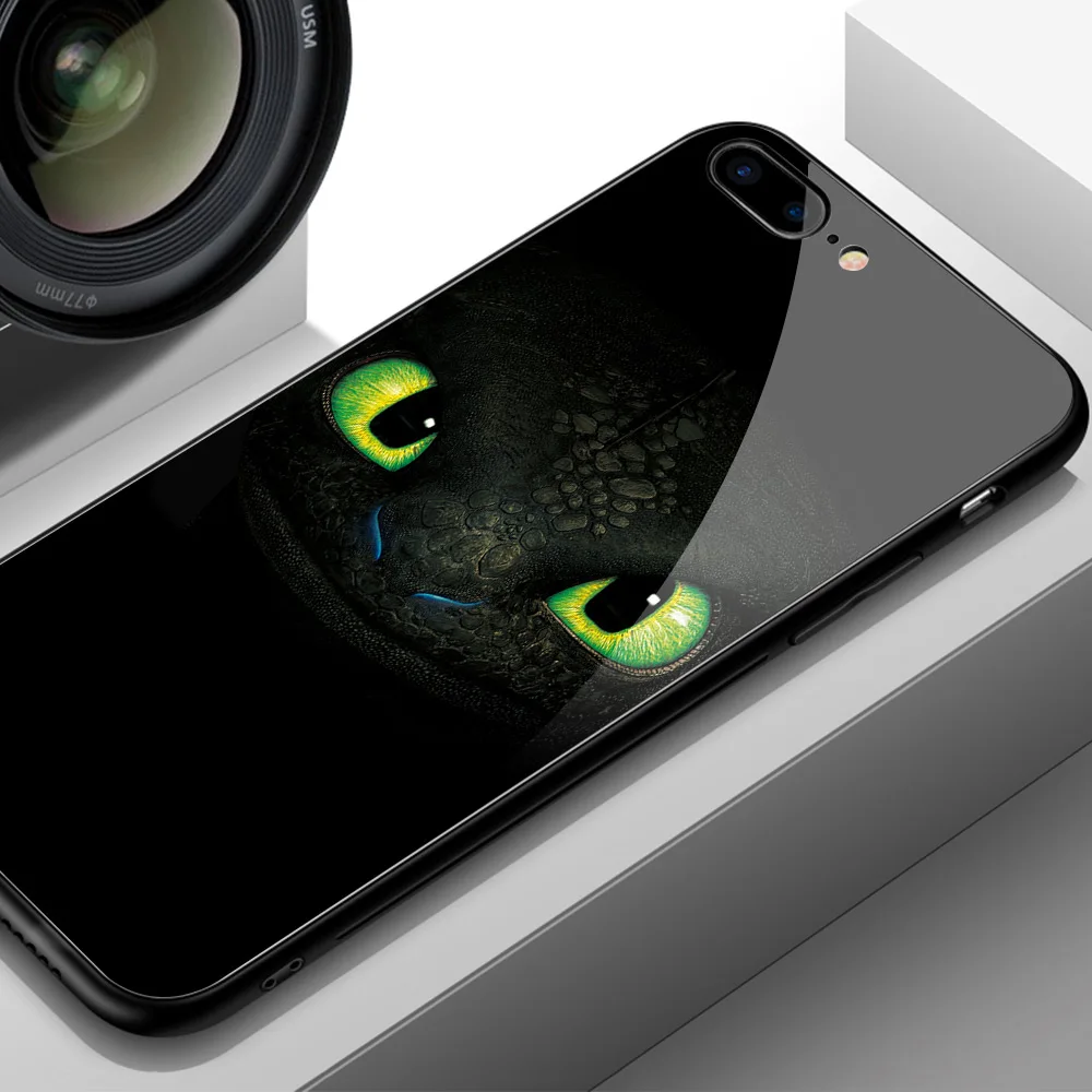 Чехол для iphone xs, чехол из закаленного стекла XR, чехол "Поезд дракона" для iphone 6, 6s, 7, 8 plus, X, XR, XS MAX, 11 pro max