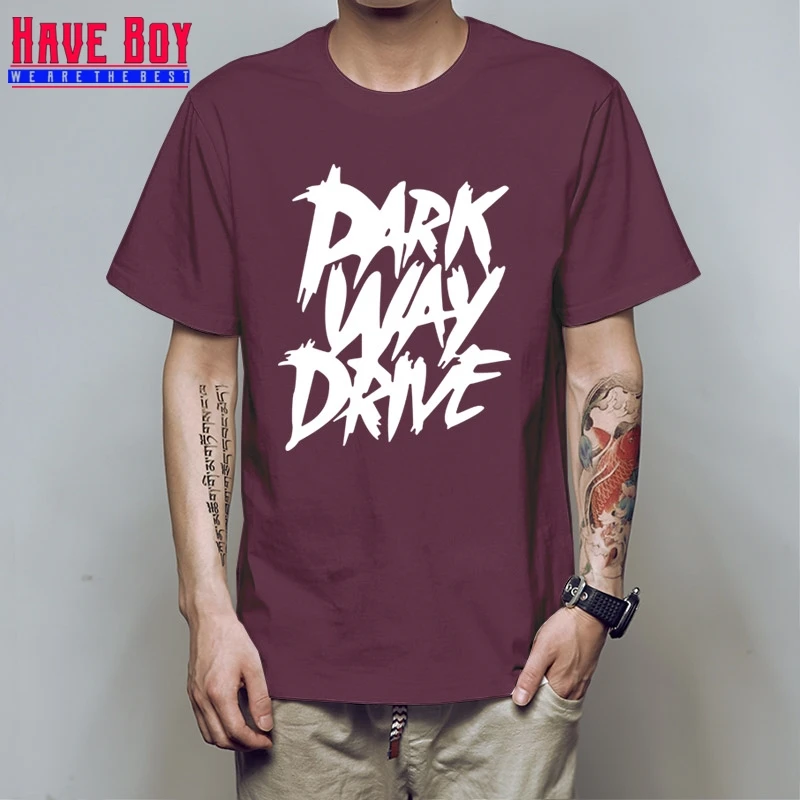 У мальчика Parkway Drive Для мужчин футболки новых печатных Металкор панк Футболка Модные Изделие из хлопка с короткими рукавами рок Для мужчин футболка Топы HB427