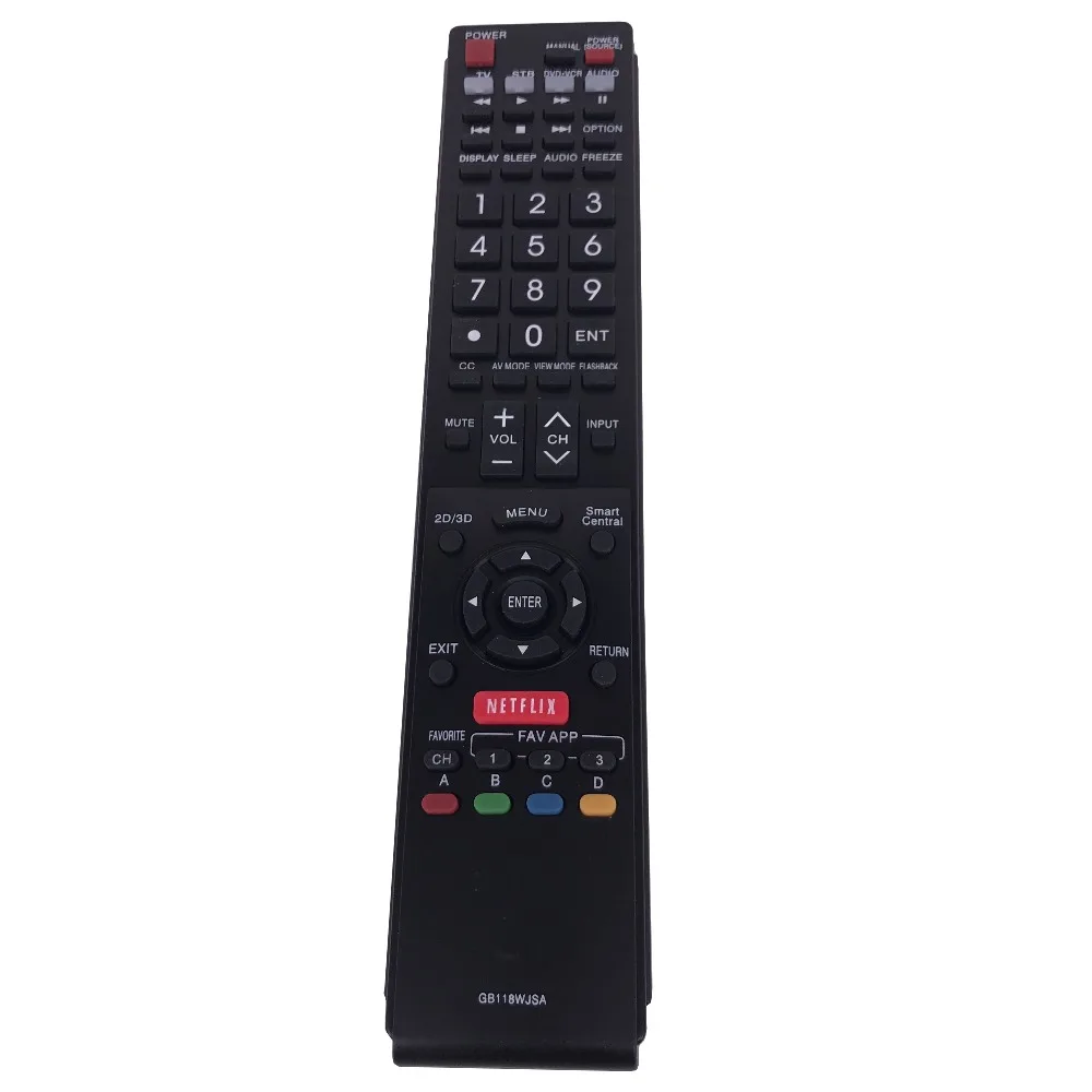 Новый дистанционный пульт для SHARP ЖК-дисплей ТВ GB118WJSA 2D 3D NETFLIX GB005WJSA GA890WJSA GB004WJSA