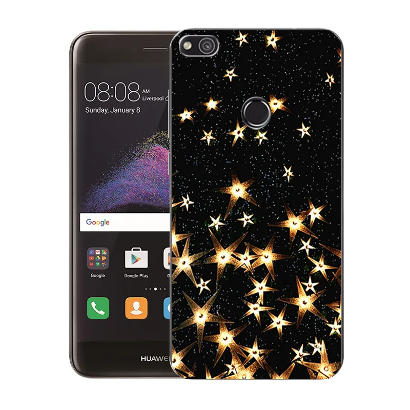 Чехол для Huawei P8 Lite (2017) мягкие силиконовые чехлы разноцветный чехол из ТПУ с