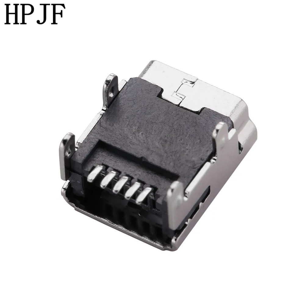 10 шт./лот Mini USB Type B Female 5 Pin SMT SMD PCB Socket Connector Four Feet Direct | Обустройство дома