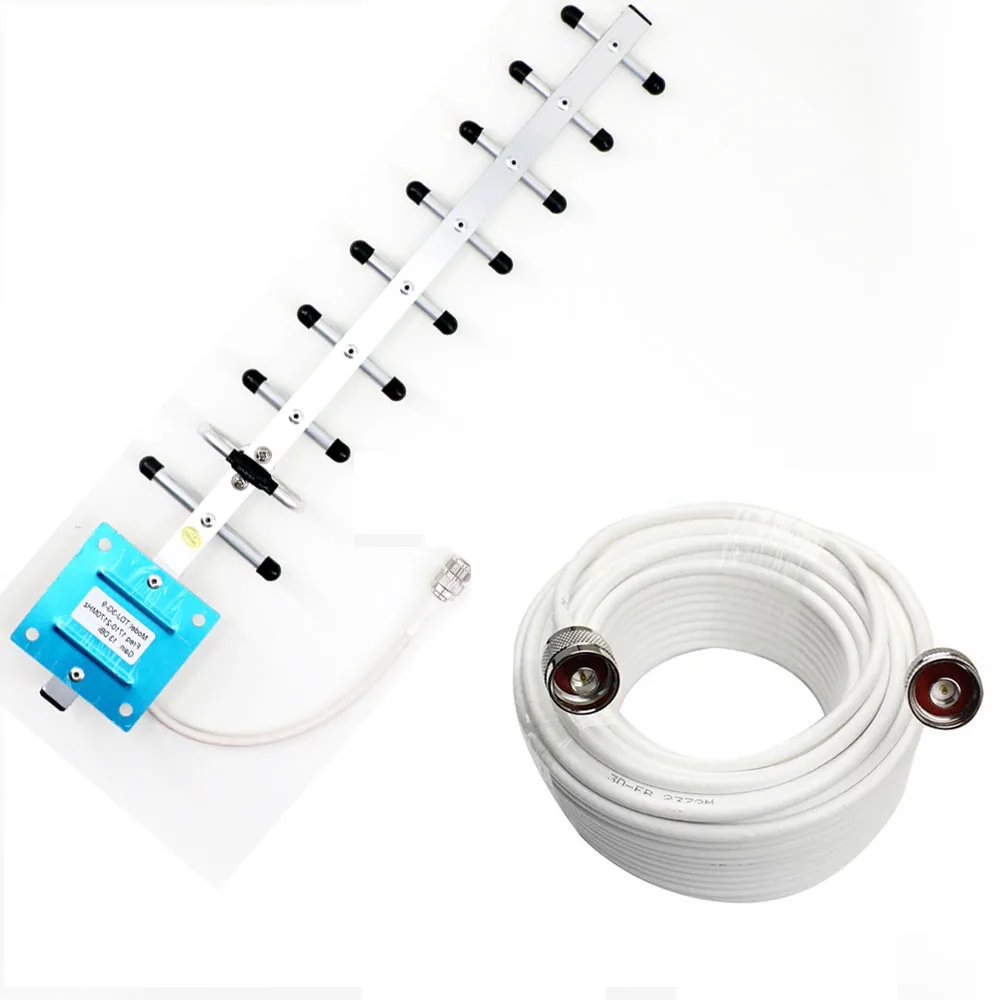 Антенна 3G 4G LTE 1800 МГц 2100 yagi уличная антенна внешняя 13DBi с кабелями 10 м для