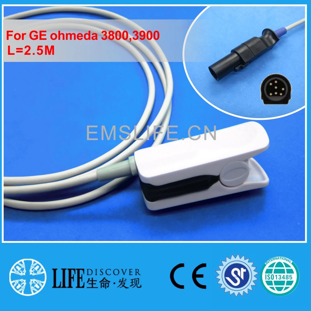 Long Calbe Adult MR Finger Clip SPO2 Sensor For GE ohmeda 3800 3900 |