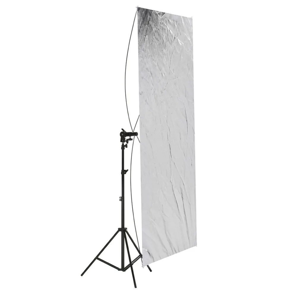 Neewer 31,5x59 дюймов/80x150 см плоский светильник-отражатель золото/серебро и черный/белый с вращающимся на 360 градусов держателем