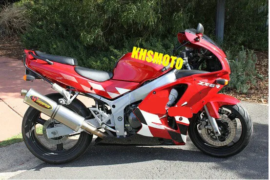 Набор обтекателей под заказ для KAWASAKI Ninja ZX6R 94 95 96 97 ZX 6R 1994 1996 1997 красный белый набор