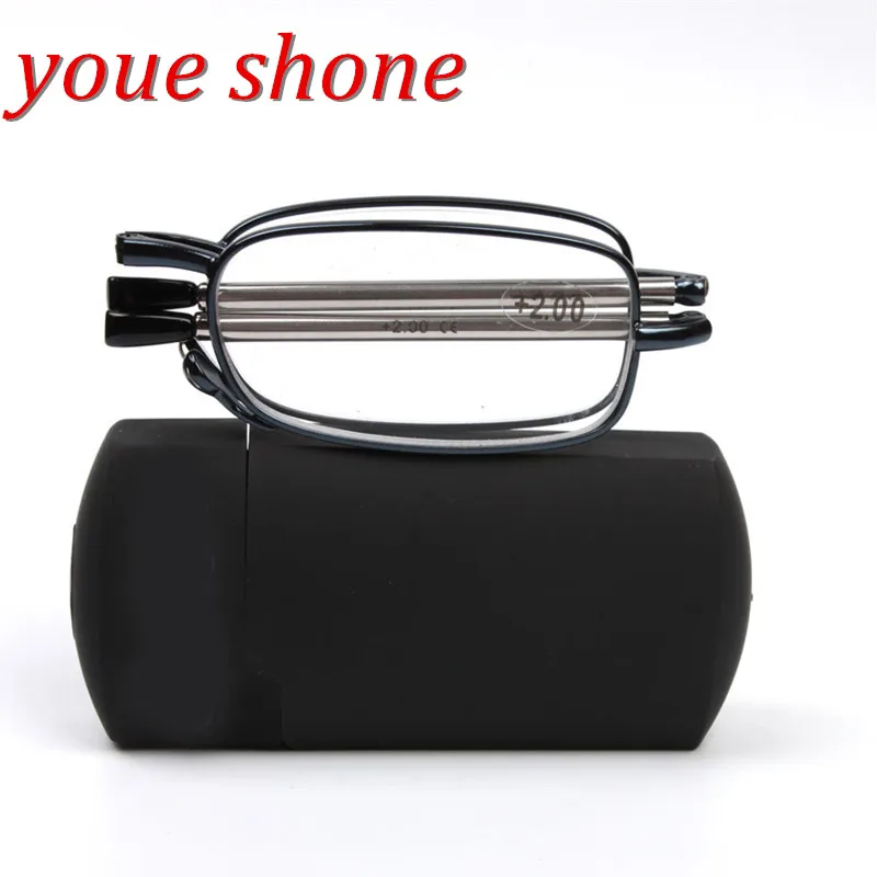 Youe shone модные очки для чтения для мужчин и женщин Мини Складные очки для чтения