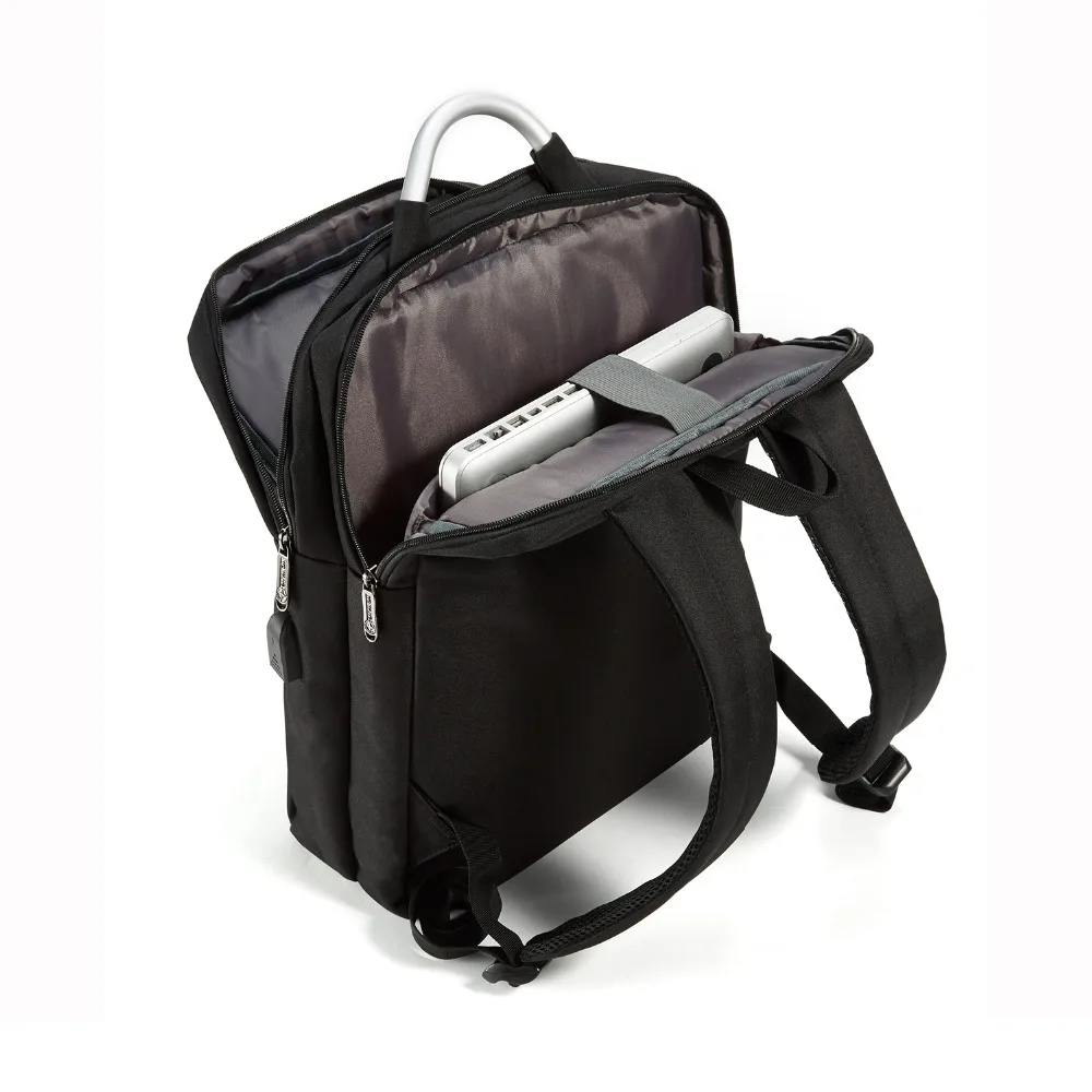 Modoker рюкзак для ноутбука с usb портом зарядки деловая дорожная сумка 15