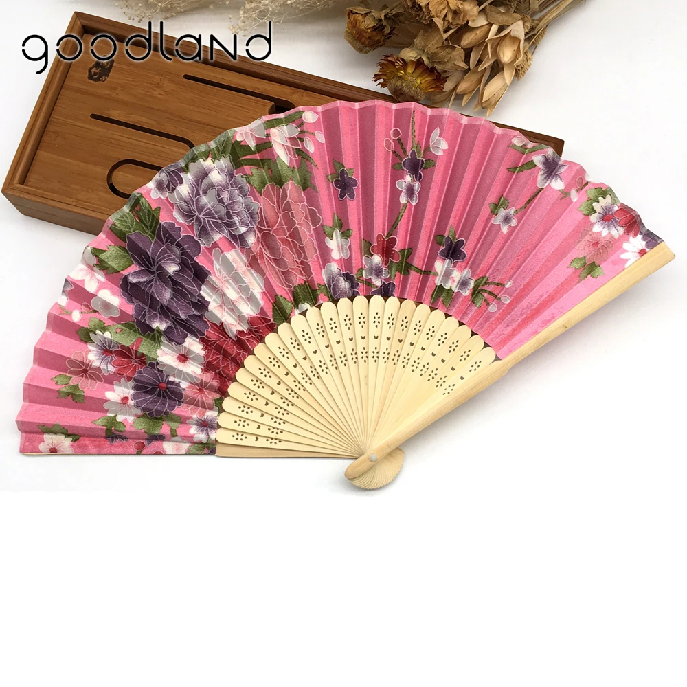 Оптовая продажа Бесплатная доставка 100 шт./лот Азиатский Карманный складной веер