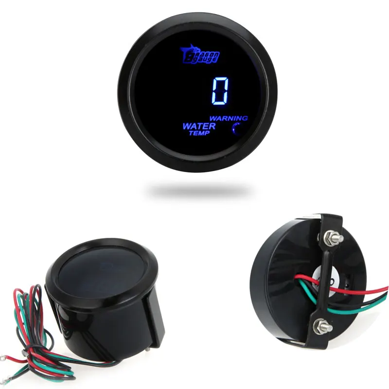 Цифровой измеритель температуры воды с датчиком для автомобиля 52 мм 2 дюйма ЖК