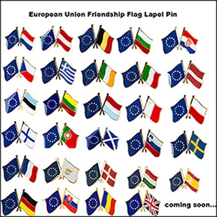 1 шт. заколка для лацкана с флагом дружбы Европейского союза|flag badge|badge badgeslot badges |