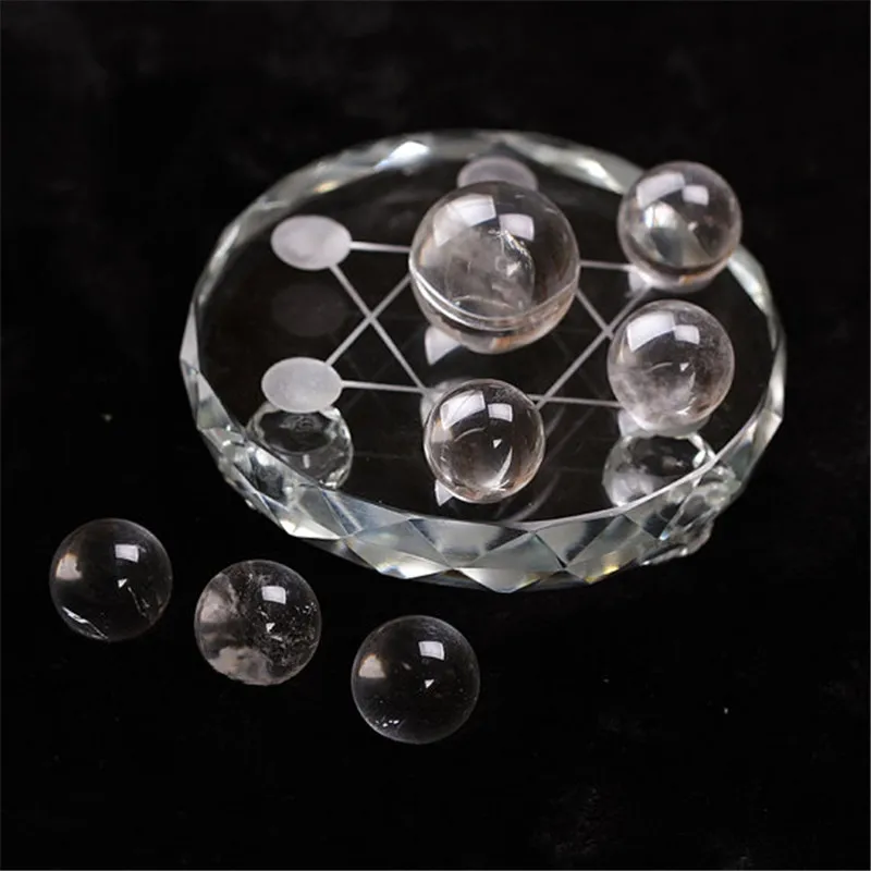 

feng shui Natural clear quartz Crystal gemstone sphere grid seven star array meditation reiki healing chakra rock crystal ball