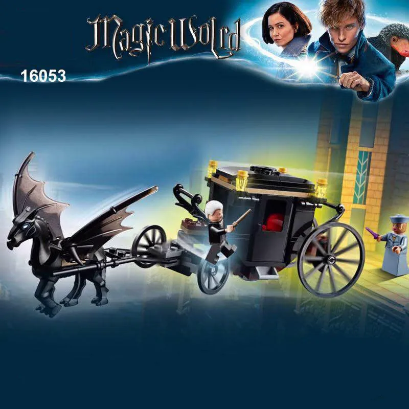 New fit Harry Potter Fantastic Beasts legoing Hogwarts Great Wall Set Model Building Blocks House Kids Toys Christmas Gifts | Игрушки и