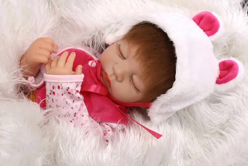 Силиконовый виниловый Реборн 55 см 22 дюйма|gift baby|gifts for a babybaby indian halloween costumes |