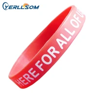 yerllsom 800pcslot free shipping high quality custom personalized screen printing logo rubber wristbands y072905