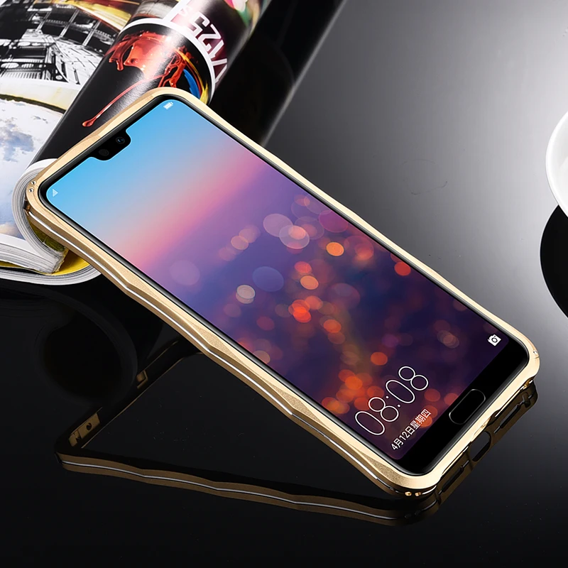 iMatch бампер чехол для huawei P20 Pro роскошный P20Pro Алмазная форма тонкий алюминиевый металлический бампер чехол для huawei P20