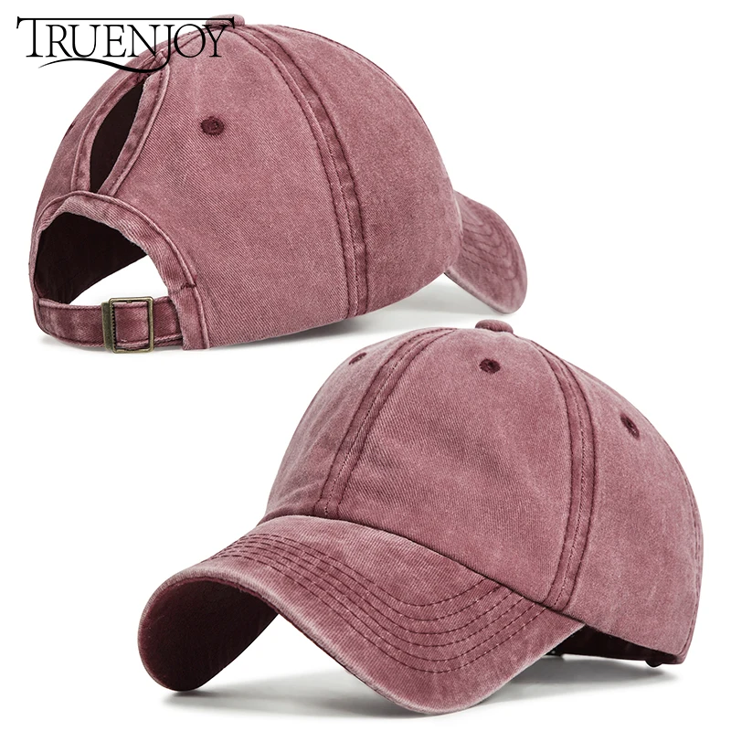 TRUENJOY, Женская Бейсболка с конским хвостом, модная бейсболка, летняя, моющаяся, повседневная, Спортивная Кепка, s, Прямая поставка, bone gorras
