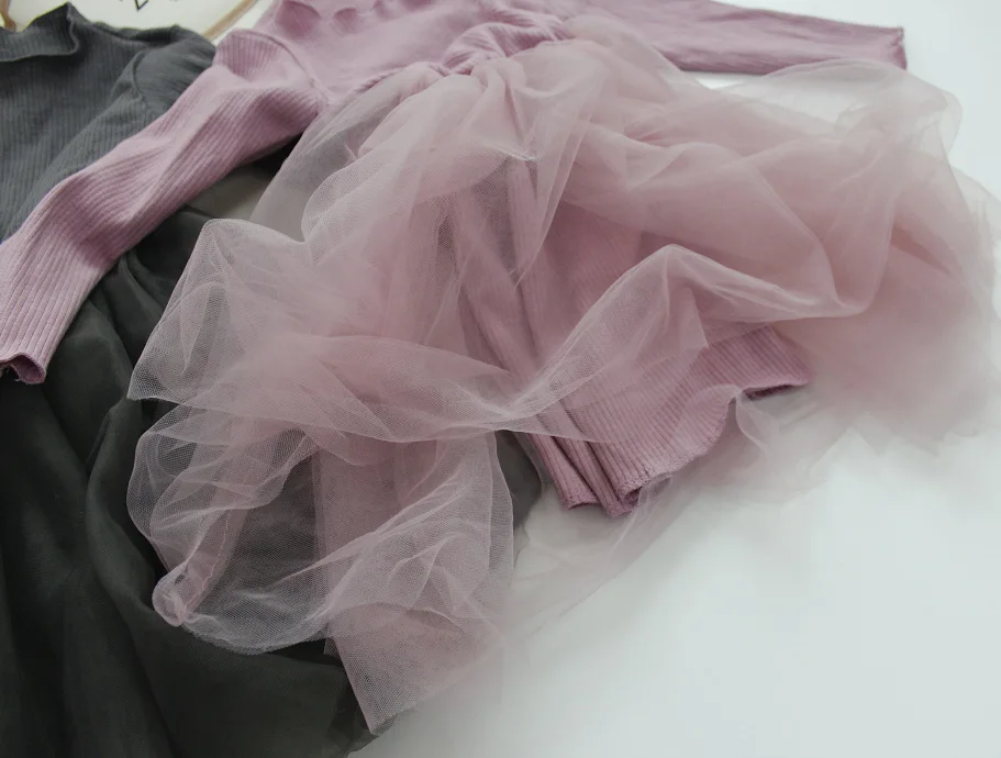 Korean Toddler Kids Girl Dress Lace Gauze Tulle Spring Sweet Princess Clothings | Детская одежда и обувь