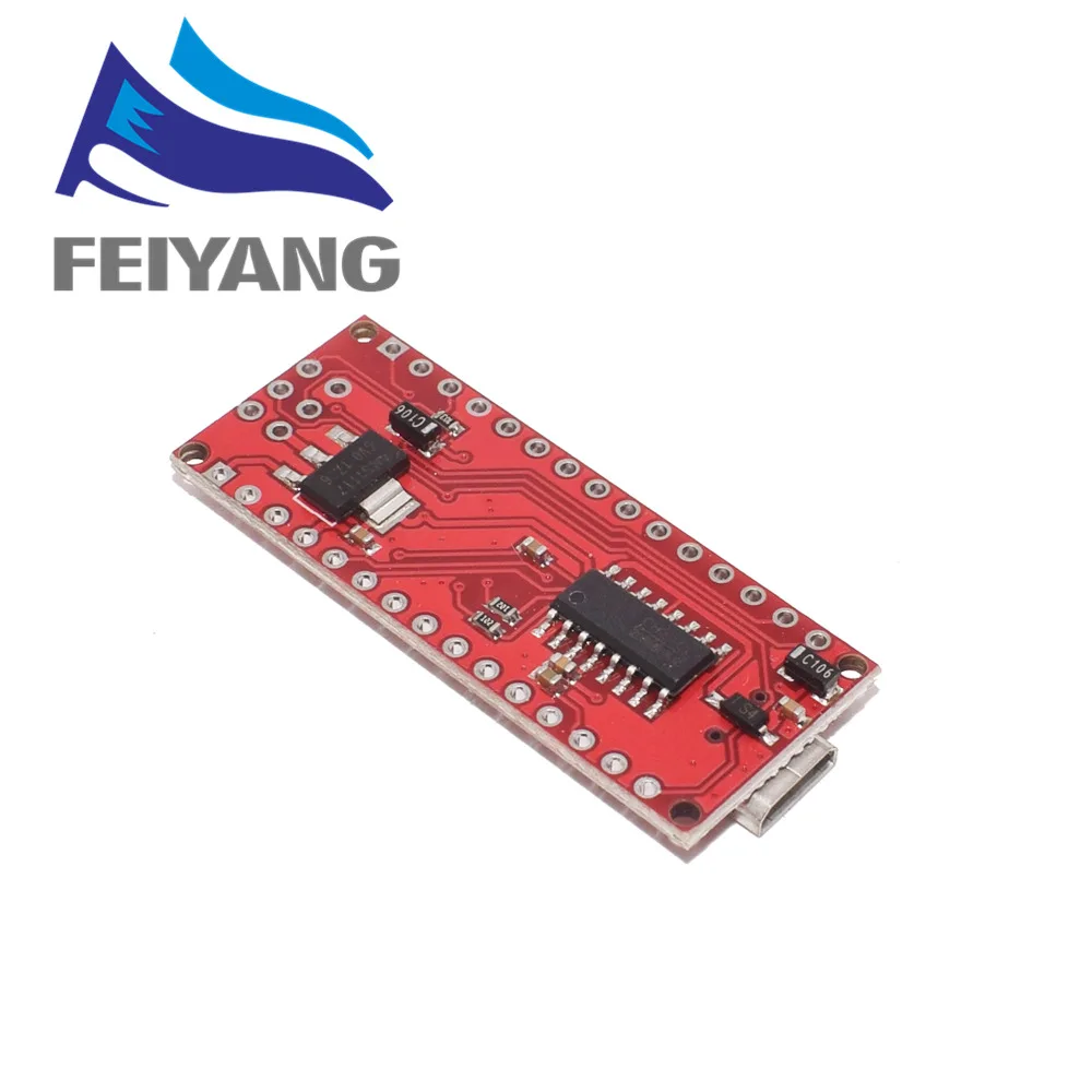 100 шт. мини-usb/MICRO USB Nano 3,0 ATMEGA328P/ATMEGA168P контроллер совместимый NANO CH340 USB драйвер без кабеля