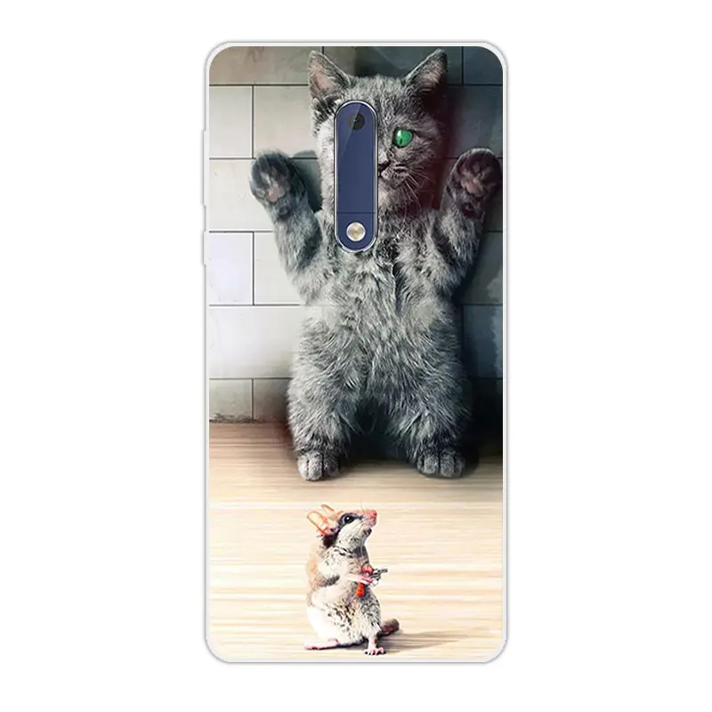 5 2-дюймовый прозрачный мягкий чехол из ТПУ для Nokia Five телефона Land Coque Nokia5 Capa |