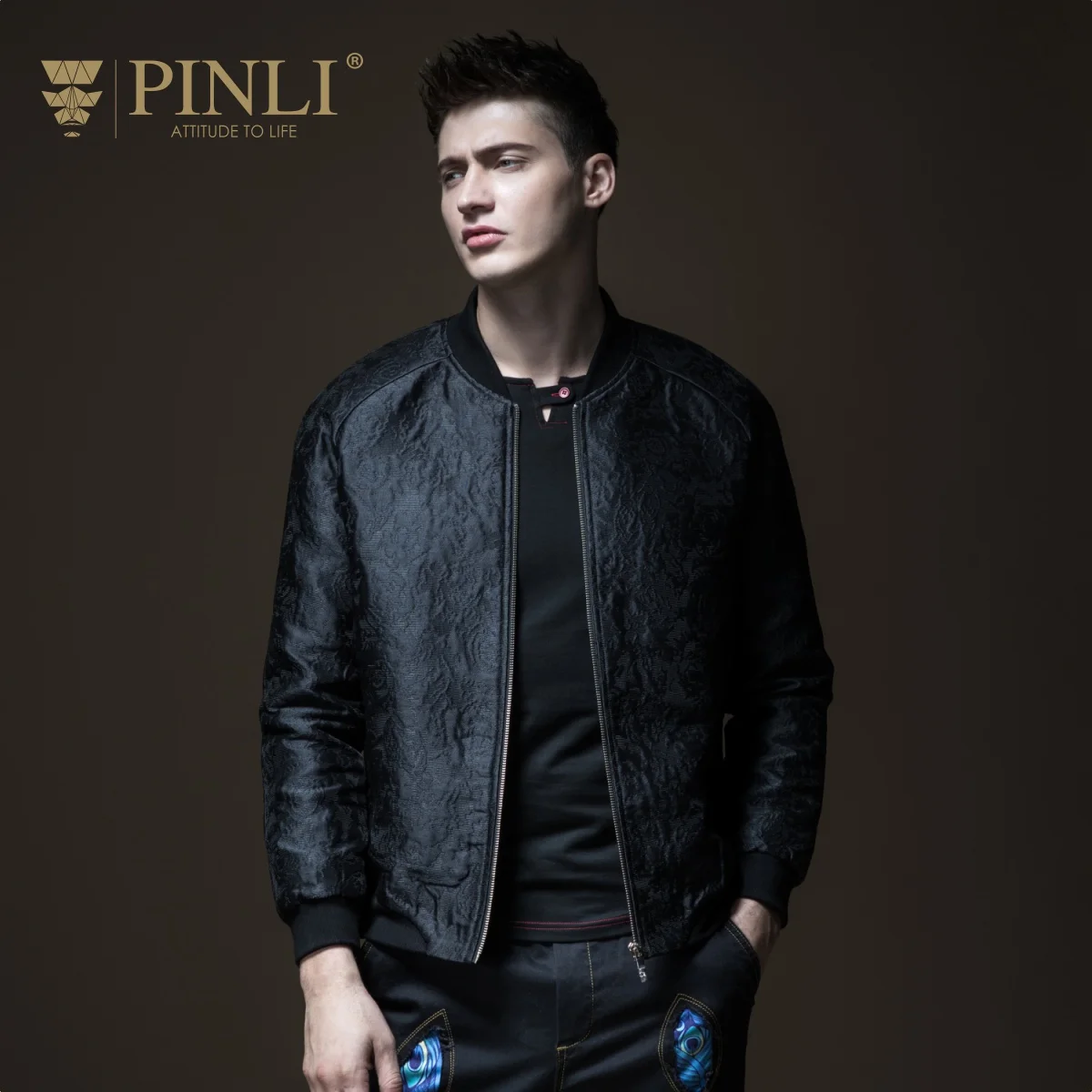 2019 Jaqueta Masculino Pinli Pin Lai новая стильная мужская бейсбольная куртка жаккардовый жакет