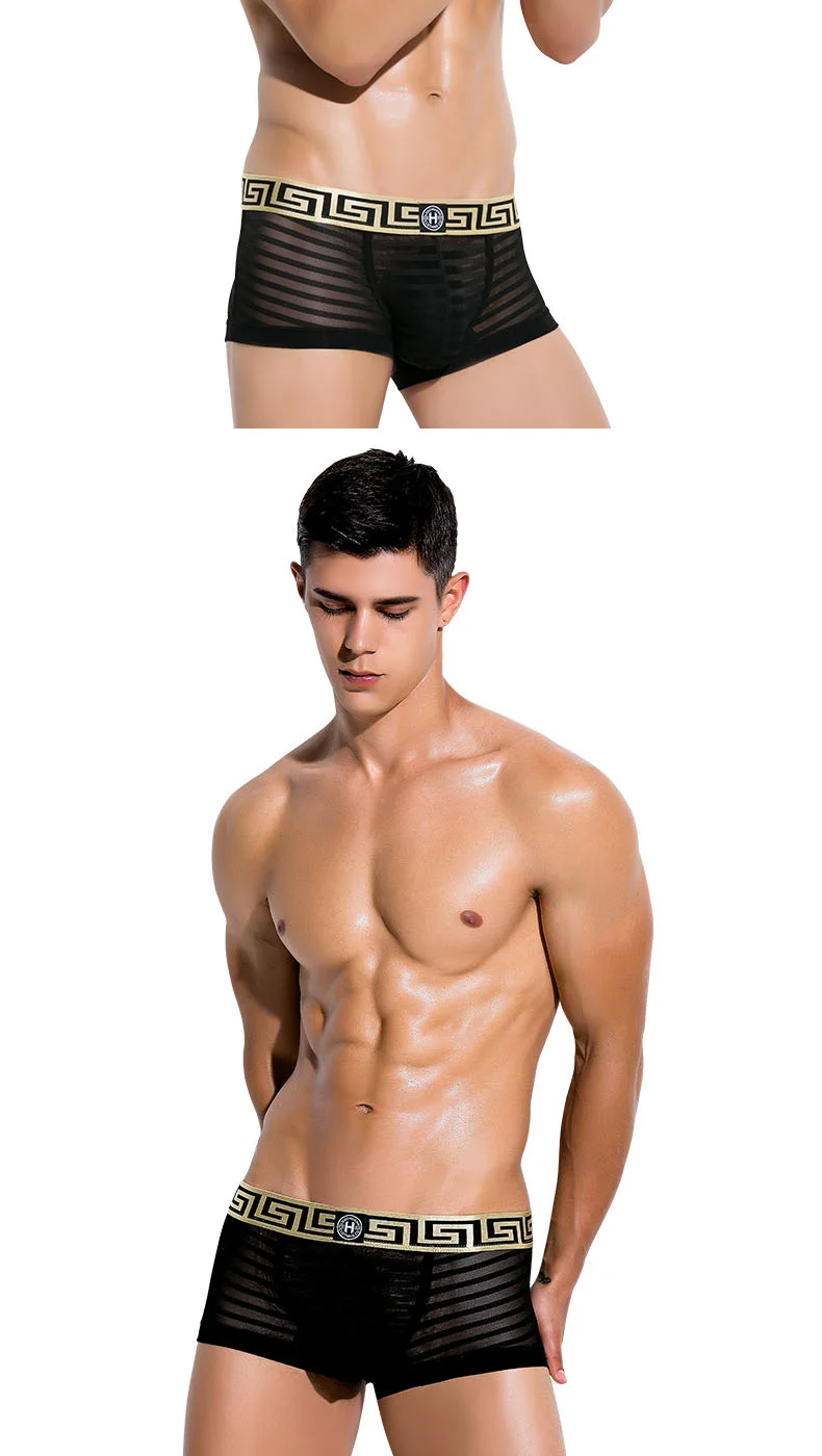 Мужское нижнее белье мужские боксеры дышещее нижнее белье cueca masculina тонкие секции Ropa Interior hombre боксеры homme